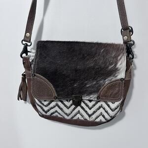 Myra Crossbody Genuine Leather‎ and cowhide
